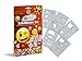Produktbild Revell 30224 EMOJI Schablonen Set aus strapazierfähiger Folie, abwaschbar Airbrush-Zubehör, für Kinder und Allen Anderen Kreativen, Mehrfarbig
