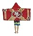 Northwest San Francisco 49ers NFL Cross Out Youth Hooded Micro Fiber Towel 22 x 51 Inches