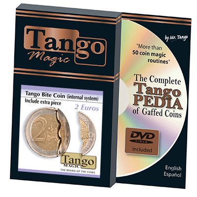 Pièce mordue 2 Euro Tango Magic E0044 avec DVD d'explication