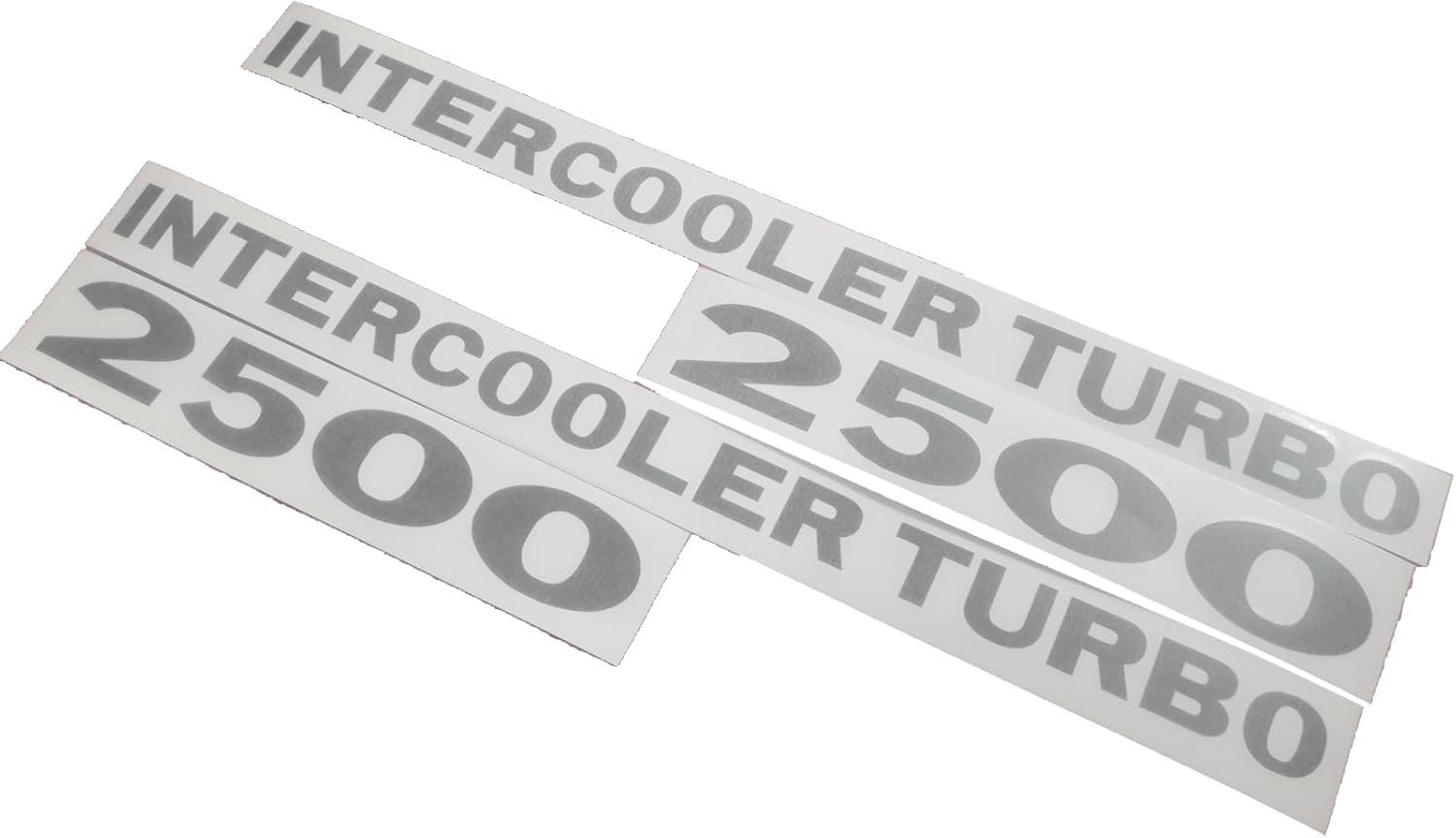 Decals Pajero Intercooler Turbo 2500 - Fits Mitsubishi - Reproduction Sticker (Black)