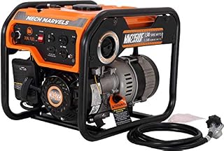 Mech Marvels 1500 Watt Portable Power Dual Fuel Generator, Carb Compliant MM2350DF, Orange