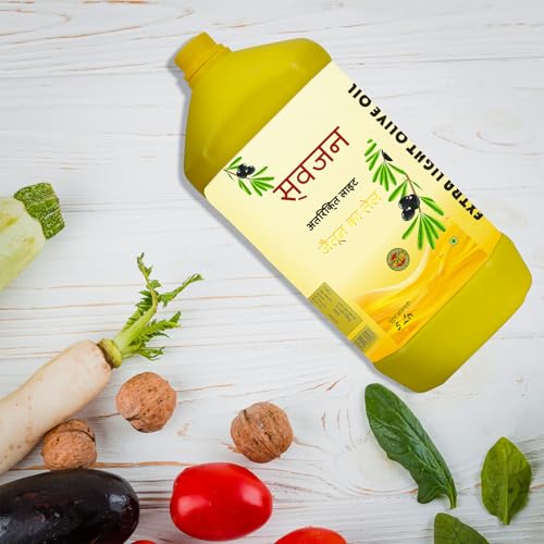 Image of Kinsfolk Cold Pressed Extra Light Olive Oil, Premium Cooking Oil, Perfect for Frying, Dressing, Garnishing and Drizzling on Salads, Good for Health, Digestion and Heart, Daily Use JAR - 5.25 Ltr