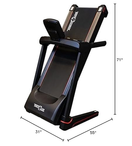 Body-Solid (BFT25) Foldable Incline Treadmill for Jogging & Walking, 300lbs. Weight Capacity, Speed Range 0.6-10 mph, Black - Image 9