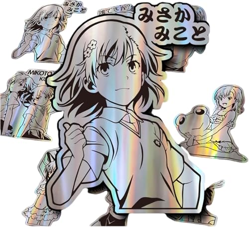 とある科学の超電磁砲 シール ステッカー レーザー 御坂美琴 白井黒子 グッズ11枚入り 手帳 貼り紙 車用 汎用 自動車 防水 パソコン スマホ 携帯 DIY 非公式 [並行輸入品]のサムネイル