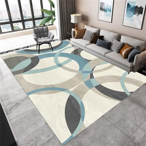 Tapis de salon à poils courts doux et confortable pour chambre - 2