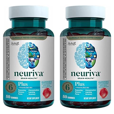NEURIVA Brain Performance Plus Gummies 50 ct (Pack of 2) Cover
