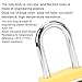Loto Padlock, 38mm Chrome Plated Steel Beam Engineering Nylon Lockout tagout Safety for Machinery Manufacturing Industrial Workers (Yellow)