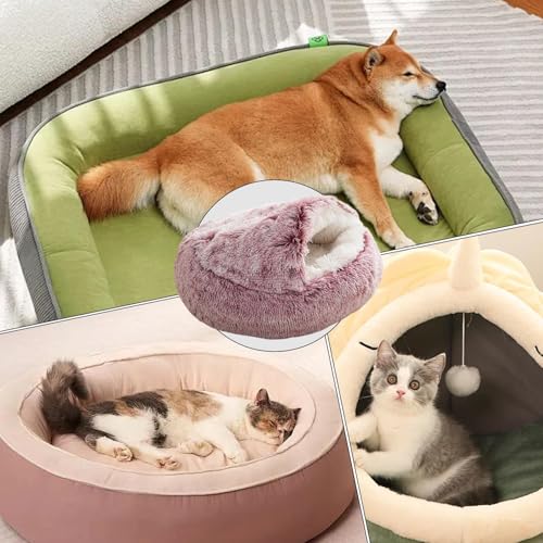 Lit pour chat haut de gamme avec niche confortable intégrée - 5