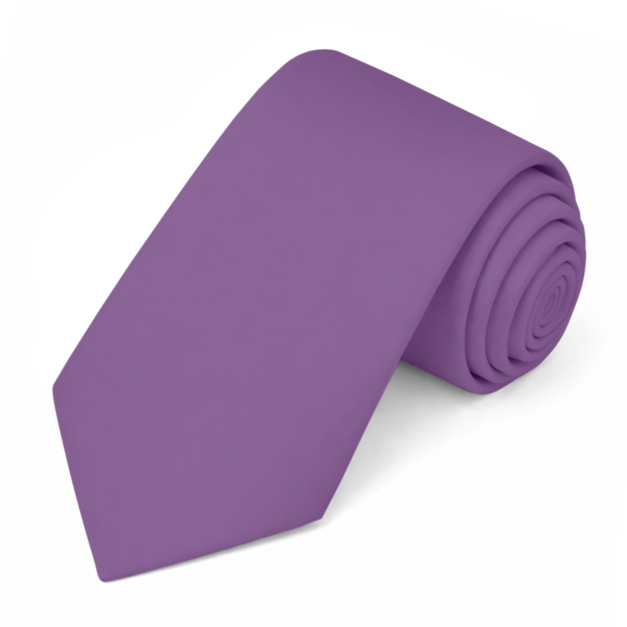 Jacob Alexander Solid Color Mens Tie - Soft-lined Necktie - Timeless Formal Look for Weddings and Business - (Regular Size)