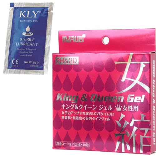 血行を促進効果が期待される「オカゼリ果実エキス」配合 〜2H&2D キングアンドクイーン(女性用ジェル)〜 使いきり レディースジェル【KLY潤滑ゼリー 5g】セット