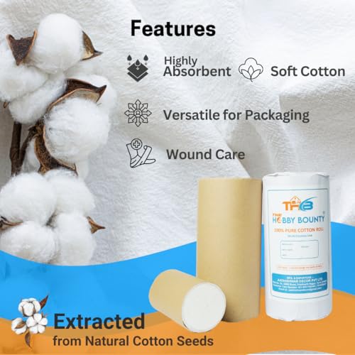 Image of THB Pure Cotton Roll For Makeup Remover Cotton Pads For Face (5 kg)