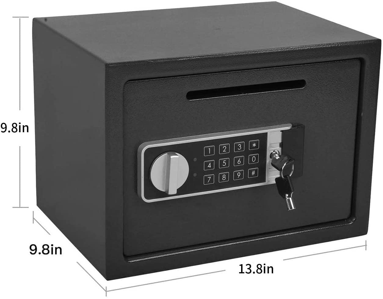 Casseforti ignifughe impermeabili Casseforti a fessura per caduta Casseforti a deposito, Casseforti a tastiera di sicurezza, 0,58 piedi cubi Cassaforte di sicurezza per casa e hotel con fessura per ca