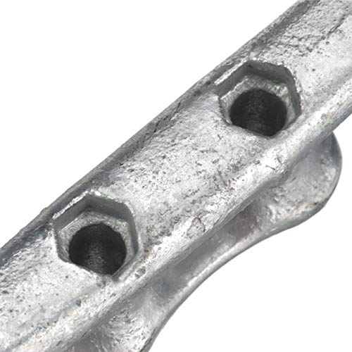 Attwood 12102L3 Cast Iron Cleat — 8 In. Long, 1 1/8 In. Wide, 1 5/8 In. High, Requires Two (2) 3/8-In. Fasteners #TOP4