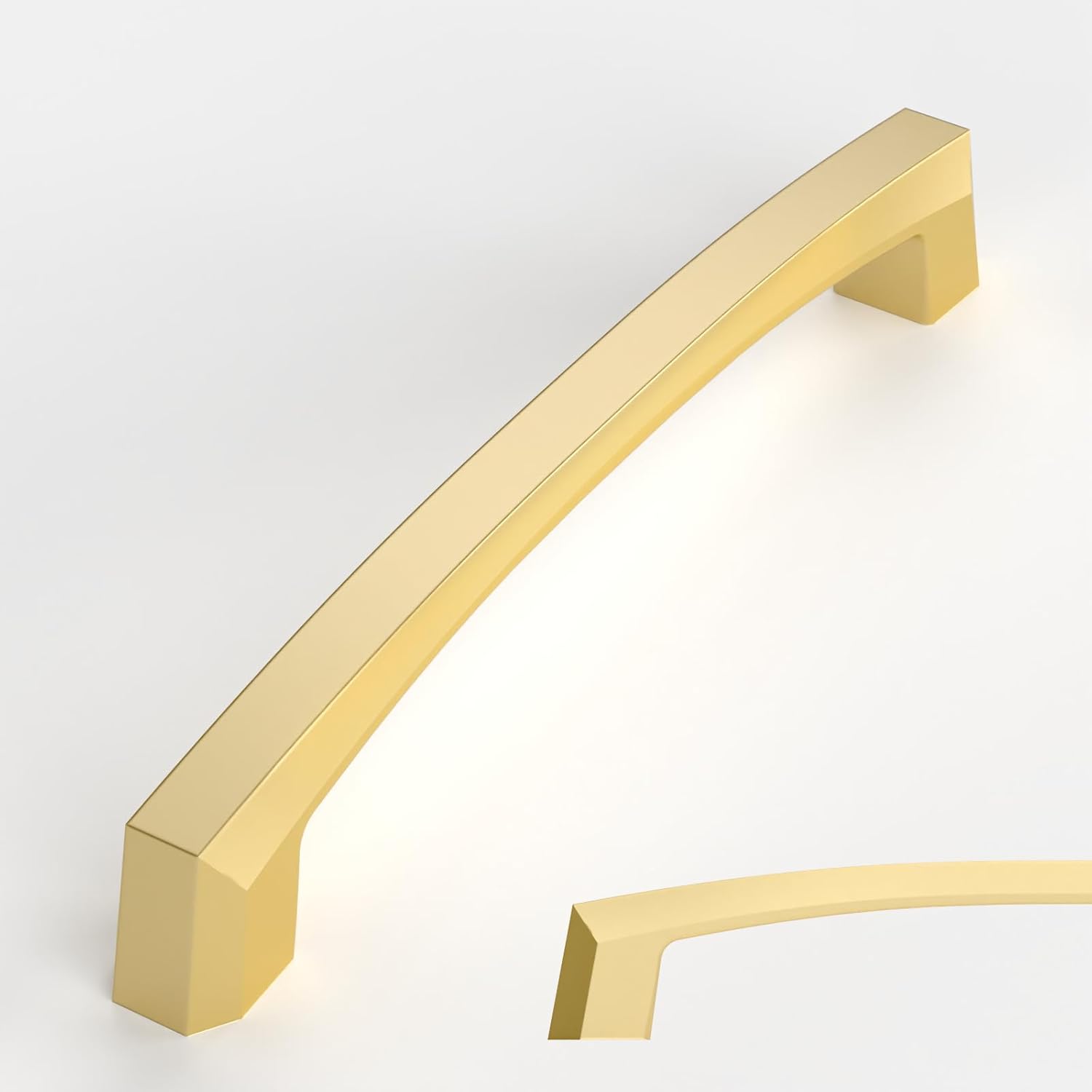 Amerdeco 10 Pack Brushed Gold Cabinet Pulls 6 Inch(152MM) Hole Centers ...