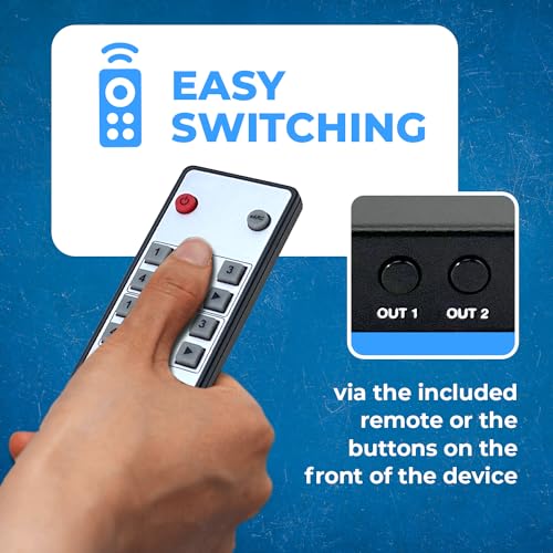 Image of OREI 4x2 HDMI Matrix Switch 8K with Audio Extraction eARC, EDID, Downscale | 4x2 Matrix Switch, 4 x 2 Video Matrix - HDMI 2.1, 40Gbps, VRR, ALLM, FVA, HDCP 2.3, 4K120 & 8K30 4:4:4