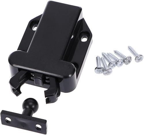 Miniatura 8 de Housoutil 4 unids Utilidad Herramienta Utilidad Negro Blacksto e Blackets Blackc Bloqueo Autocerrante Bloqueo Bloqueo de Prensa Cierre de Puerta de