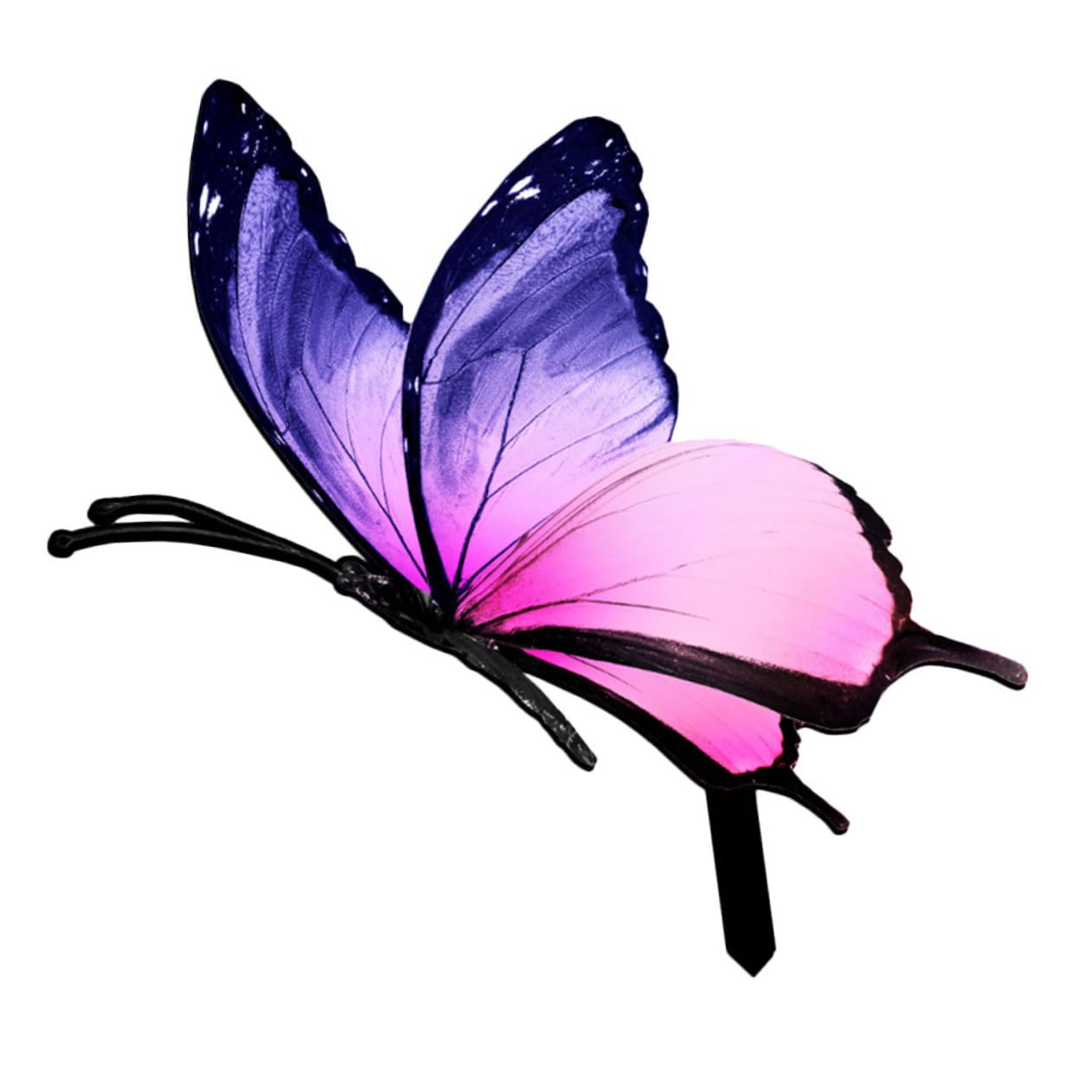 BESTonZON 3 Stück Deko Schmetterling Gartenstecker Acryl Doppelseitige Realistische Garten Dekoration für Außenbereich für Garten und Partys