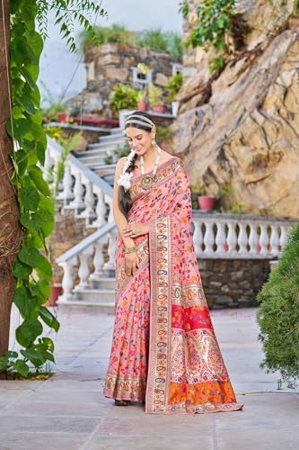 Image of SWORNOF Womens Kanjivaram Banarasi Silk Saree Kanchipuram Patola saree