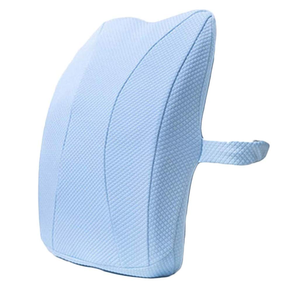 Almohada lumbar-cojín del asiento oficina de la cintura de espuma de memoria trasero del coche embarazada Presidente de la cintura de las mujeres de la cintura del cojín de apoyo lumbar de la a