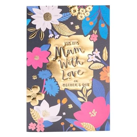 UK Greetings Mother's Day Floral Card Cover