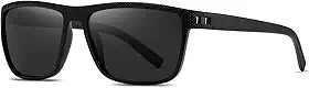 Óculos de sol quadrados polarizados para homens, estilo vintage, dirigir, pescar, golfe, viagem, proteção UV