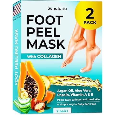 SUNATORIA Foot Peel Mask - 2 Pack (Pairs) Cover