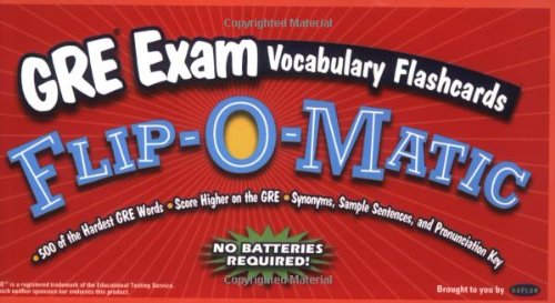 Kaplan GRE Exam Vocabulary Flashcards Flip-O-Matic: Kaplan ...