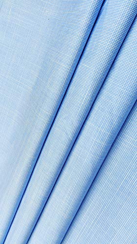 Image of JHABAK'S Unstitched Polycotton Giza Cotton Shirt Fabric For Men - Combo Pack of 2-1.60m Shirt Cloth Piece - 58 inch Width