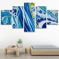 SIGNWIN 5 Panel Canvas Wall ArtAbstract Colorful Decorative ElementsModern Artwork for Home Decorations Ready to Hang - 60