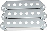 Vista 1 de Dopro 50/50/1.969 in cromo plástico ST Strat Guitarra Pickup Covers 3 Single Coil Pickup Cover para Stratocaster