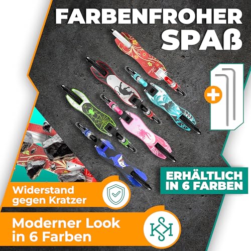 Kesser&reg; Scooter Roller Kinderroller Cityroller Tretroller Kickroller Kickscooter | Flora (Red)