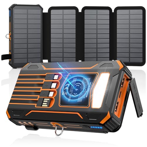 SOARAISE-Solar-Charger-Power-Bank - 48000mAh Wireless Portable Ch...