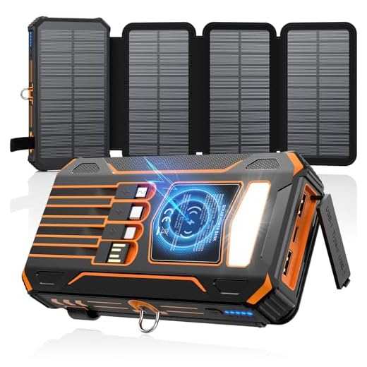 SOARAISE 48000mAh Wireless Solar Power Bank