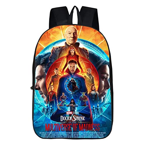 ZUOLAER Mochila Infantil para Niños Niñas de La Escuela Primaria Mochilas Escolares Doctor Strange in The Multiverse of Madness Bolsas Escolares de Cómics para Niños de 8 a 11 Años Cover