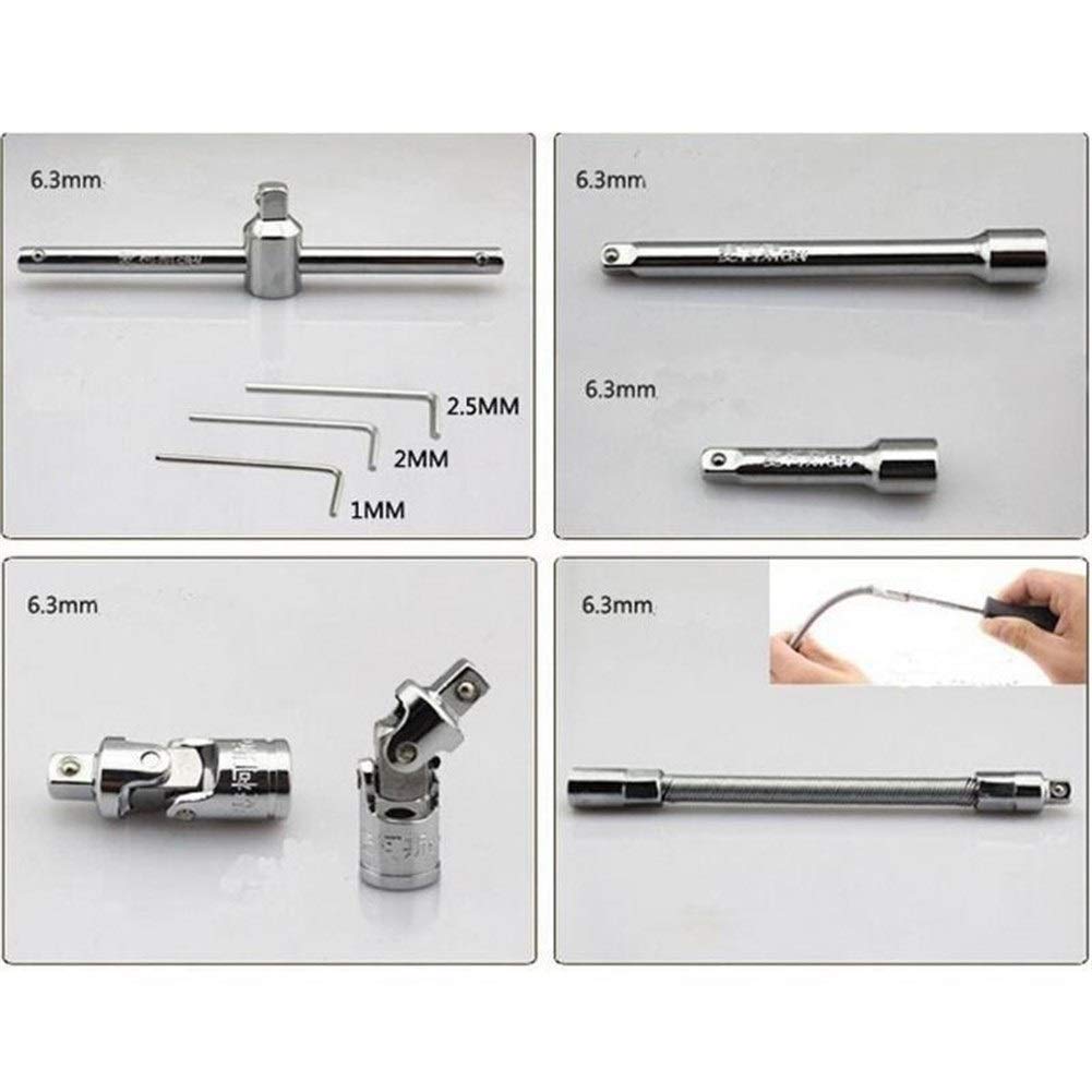 Narzędzia do naprawy, klucz 46 szt. Star Torx zestaw narzędzi nasadowych męskie żeńskie gniazda z adapterem bitów Torx dla mechaników zestaw narzędzi naprawczych ferramentas narzędzia do