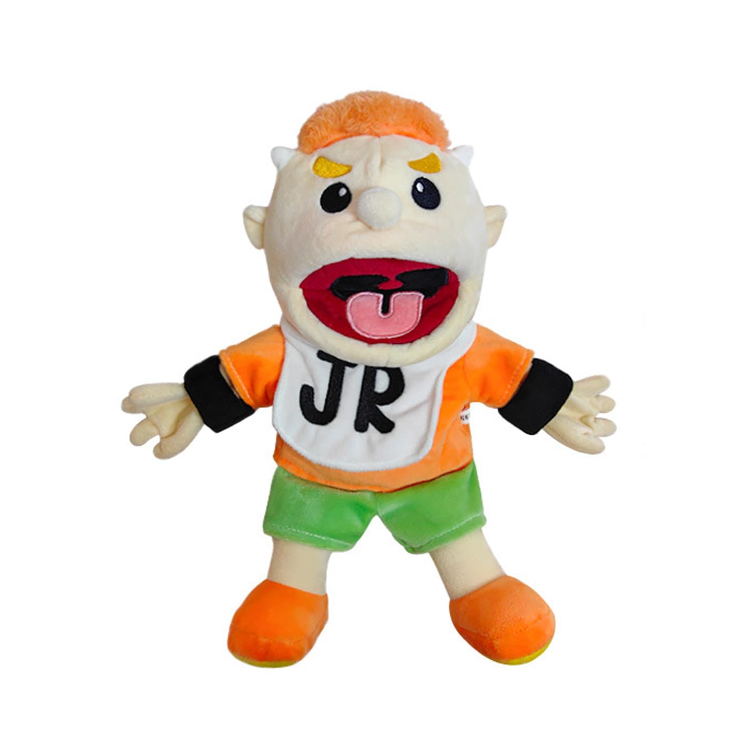 Jeffy Plush Hand Puppet with Movable Mouth | Fun Puppets | Ideal Gift | 16 Inch Jeffy Sister/Mom/Dad Puppet Doll (Junior)