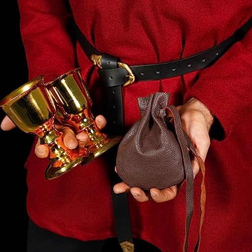 Mythrojan Leather Pouch Jewelry Bag Drawstring Christmas Gift Storage Bag Pouch for Wedding Party Favors4