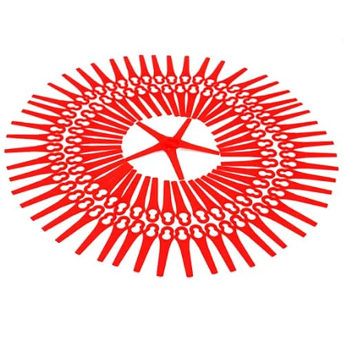 ICOOYO 100PKS Plastic Blade for CMI C-ART-10,Grizzly FRT18A,FRT18A1,FRT18B2,LawnMaster CLGT1018B,CLGT4010K, CMGT1018B,GT018, GT1008,GT1018,Sovereign MEH29,MEH929,MEH29B,MEH1129B