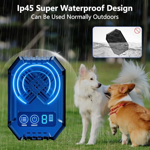 Anti Barking Devices, Anti Barking Device for Dogs, Ultrasonic Dog Bark 3 Modes Rechargeable Long Ra