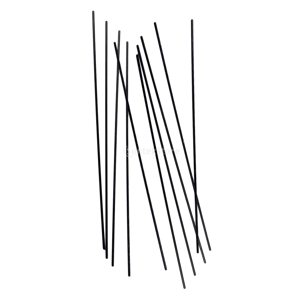 10/4/2 pezzi Strisce in fibra di carbonio estruse Lunghezza 500 mm, barre for cintura piatta ad alta resistenza nere for fai da te(6.0mm x 10mm)