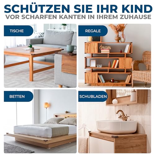 Hoffenbach 12x Eckenschutz Kantenschutz Baby – Selbstklebender Tischkantenschutz – Stoßschutz für Babys & Kinder… – Ansicht 5