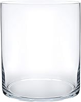 Royal Imports Clear Cylinder Glass Vase - 8" Tall Break-Resistant Acrylic Centerpiece for Weddings, Home Decor & Events