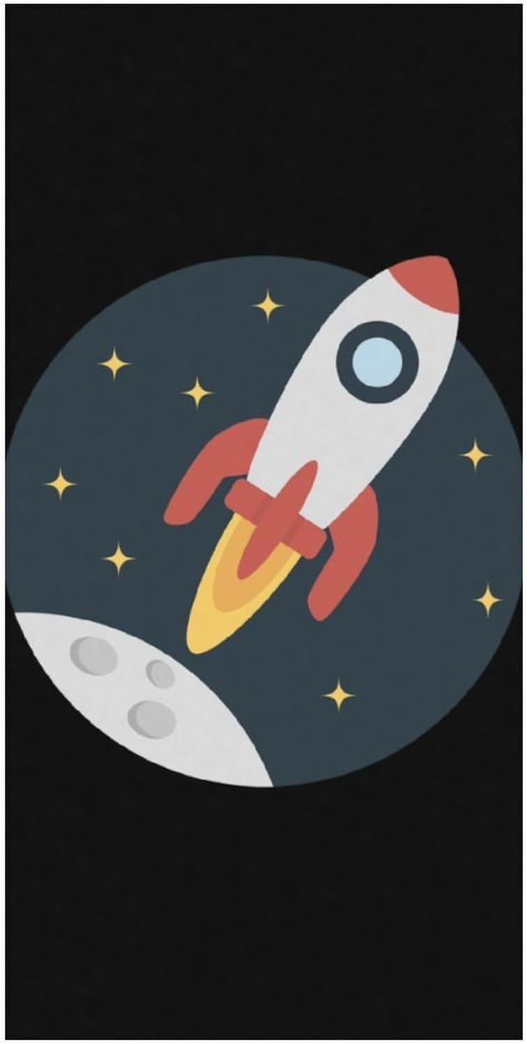 Sapce Rocket Bath Towels Quick Dry Pool Bathroom Beach Towel Yoga Towel for Hotel Guest Spa Gym 160x80cm