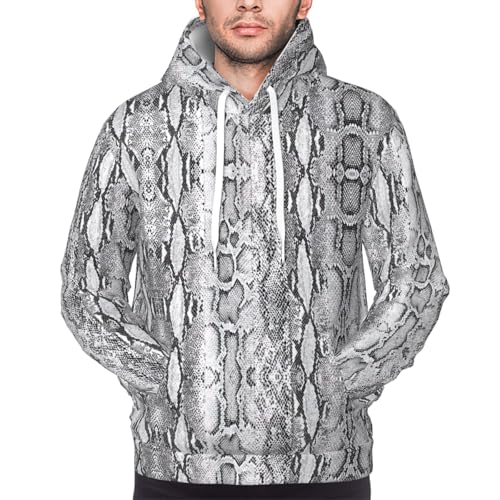 Sweat à capuche homme pull peau de serpent idéal pour trajets et week-end - 7
