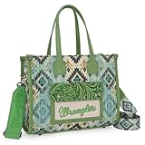 Wrangler Aztec Tote Bag for Women Western Purses and Handbags Boho Shoulder Bag WG130-8120SGN