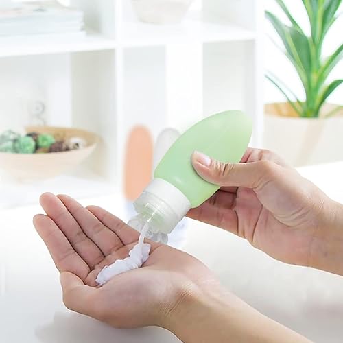 Vista 52 de Dot&Dot - Botellas de viaje a prueba de fugas, contenedores de viaje para artículos de tocador de tamaño de viaje con bolsa TSA de un cuarto