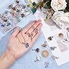 SUPERFINDINGS 36Pcs Tree of Life Pendant Charms Antique Silver Wire Wrapped Crystal Pendants Quartz Heart Pendants for Jewelry Making Necklace Earrings Bracelet DIY, Hole: 2mm #1