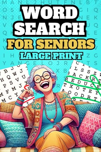 Retirement Gift for Woman : Large Print Word search for Seniors: WordSearch puzzle Book...