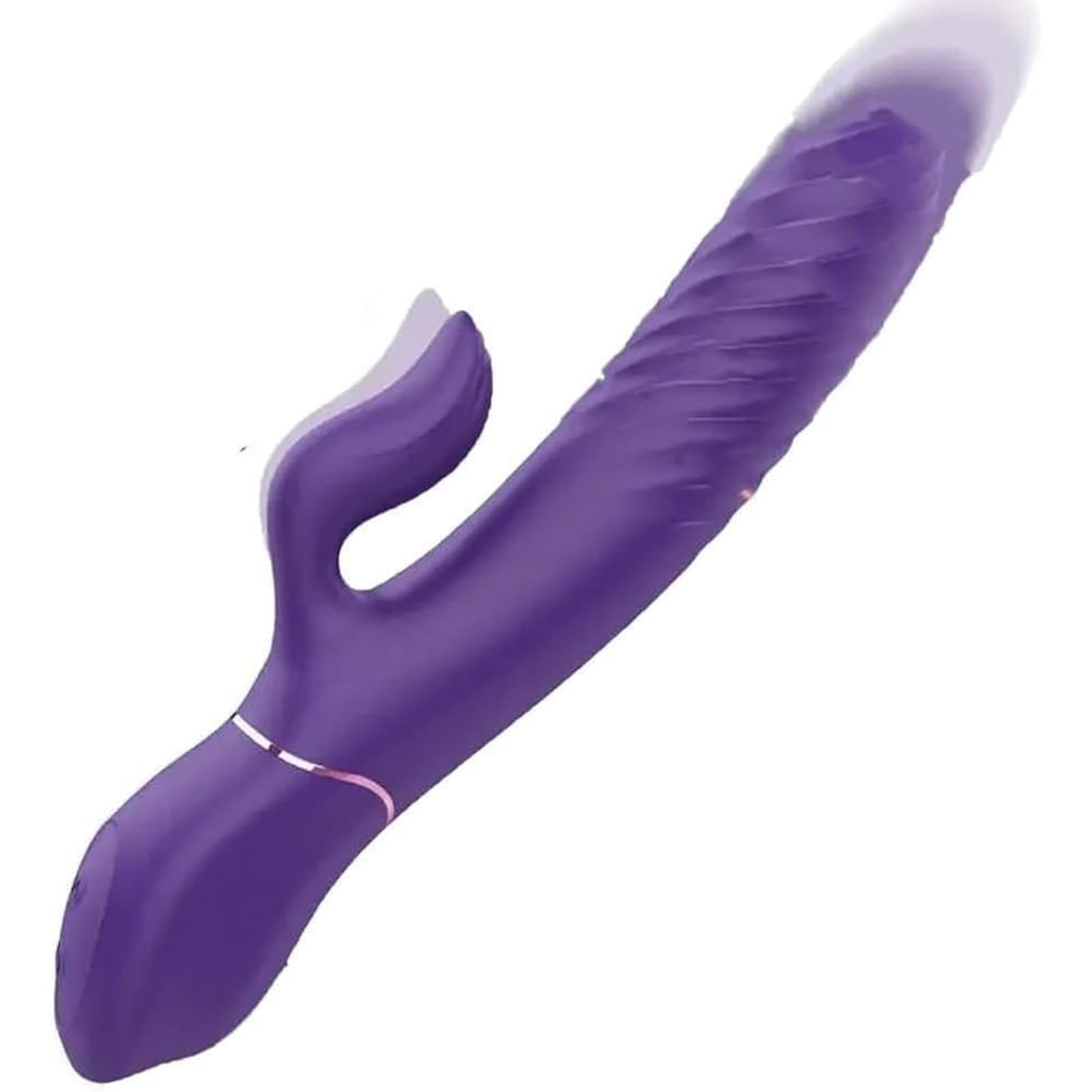 Generico Vibratore A Coniglio Per Il Punto G Con Funzione Riscaldante, 9 Modalità Di Vibrazione, Vibratore A Spinta, Stimolatore Clitorideo Ricaricabile Per Donne Adulte,A