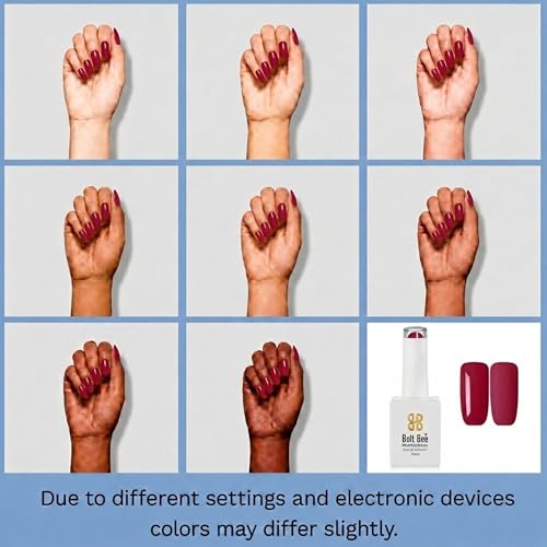 Image of Bolt Bee Red Color Gel Nail Polish Soak Off UV Gel 15ML DIY at Home Manicure Salon Nail Art